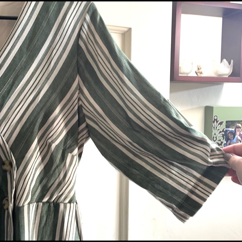 Large button down dress